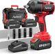 1000n. M(738ft-lbs) Cordless Impact Wrench 1/2 Inch Brushless With 2 X4.0ah Battery