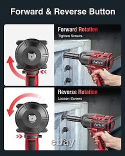 1000N. M(738ft-lbs) Cordless Impact Wrench 1/2 Inch Brushless with 2 x4.0Ah Battery