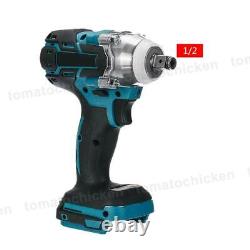 125mm 1/2 Cordless Brushless Impact Wrench Angle Grinder Tool Combo with 2Battery