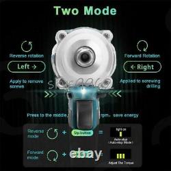 125mm 1/2 Dual Uses Brushless Cordless Angle Grinder+Impact Wrench 2 Battery