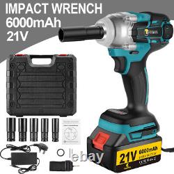 125mm Angle Grinder 460Nm Impact Wrench Brushless Cordless + Battery & Charger