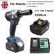 18v Cordless Brushless Impact Wrench For Makita Dtw285z+ 6.0ah Battery + Charger