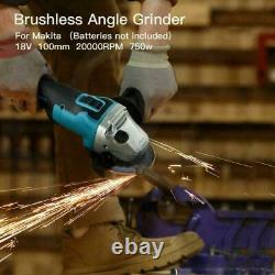 18V Electric Impact Wrench & Angle Grinder Cordless Brushless Tools Combo Kit GB