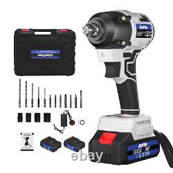 1/2 Driver Cordless Impact Wrench Brushless With Battery and Charger Set
