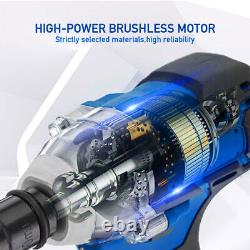 21V Cordless Brushless Impact Wrench Driver Li-Ion Battery 1/2 420NM Ratchet