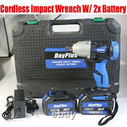 21V Cordless Impact Wrench Gun 1/2 Inch Driver Sockets Tool Carry Bag / Battery