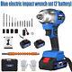 420nm 1/2 Cordless Brushless Electric Impact Wrench Gun Driver And Socket Tool