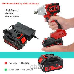 520Nm 1/2'' Electric Cordless Impact Wrench Drills Driver Screwdriver With Battery
