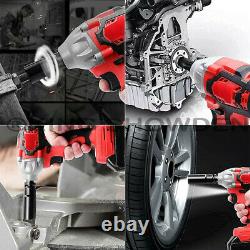 520Nm Impact Wrench 1/2 Electric Drill Combi Cordless Brushless Driver + Battery