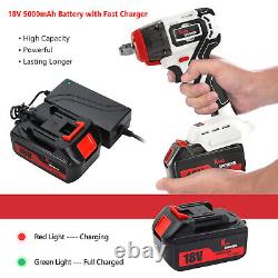 550Nm Cordless Electric Impact Wrench 1/2 Brushless Driver Drill Rattle Nut Gun