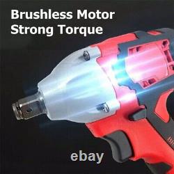88VF 520Nm Electric Brushless Cordless Impact Wrench Driver Rechargeable Battery