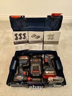 Bosch 18V twin pack driver + impact wrench 2 X 5.0Ah Brand New
