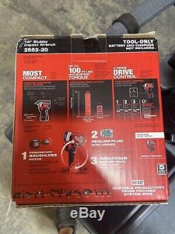 Brand New Milwaukee 2552-20 M12 12V FUEL Stubby 1/4 Impact Wrench (Tool-Only)