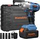 Brushless Impact Wrench 1/2 Inch 600nm Cordless With 4.0ah Battery 20v, Torque