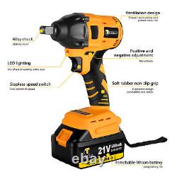 CONENTOOL New Cordless Impact Wrench 21V 460N. M Brushless Ratchet + 5.0A Battery