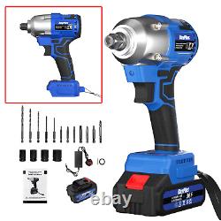 Cordless 420Nm Electric Wheel Impact Wrench Lug Nut Car Removal Emergency Tool