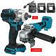 Cordless Brushless Impact Wrench Driver Angle Grinder Battery Charger Tool 18v