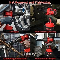 Cordless Impact Wrench 1/2Inch, 516Ft-lbs(700N. M) Brushless Impact Gun 20V/4.0Ah