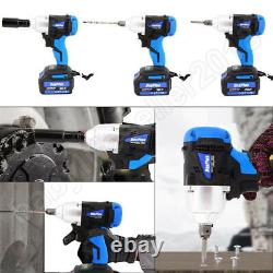 Cordless Impact Wrench 1/2 Impact Driver Ratchet Rattle Nut Gun With 21V Battery