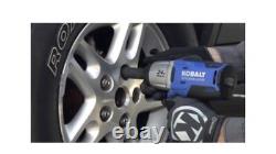 Cordless Impact Wrench 24-Volt Kobalt Max 1/2-in Drive Brushless (1 Battery)