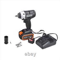 Cordless Impact Wrench 320Nm 3/8 Drive 20v 4Ah Lithium Ion Battery + Charger