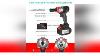 Cordless Impact Wrench 980nm Torque Brushless Motor With 1 2 And 5 16 Inch Quick Chuck 2x6 0a Fast