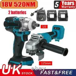 Cordless Impact Wrench Brushless Impact Driver Angle Grinder WithBattery UK