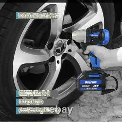 Cordless Impact Wrench Driver 1/2 Inch & 4 Sockets & 2x Batteries 12Ah & Charger