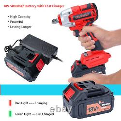Cordless impact wrench 1/2 inch Brushless Socket set 400Nm Electric Dirll Driver
