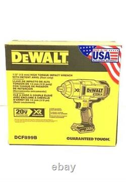 DEWALT 20V MAX Li-Ion 1/2 in. Detent Pin Impact Wrench DCF899B New (BT)