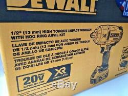 DEWALT 20V MAX XR Brushless 1/2-Inch Impact Wrench Hog Ring Anvil Kit DCF899HP2