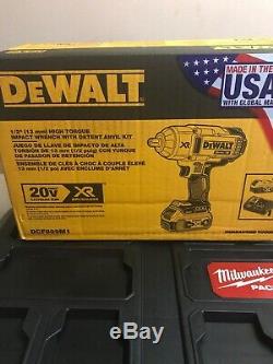 DEWALT 20V MAX XR Li-Ion 1/2 in. Impact Wrench with Detent Pin Anvil DCF899M1 New