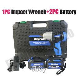 Dayplus New In Box Cordless 1/2 High Torque Impact Wrench 18V Li-Lon 2 Battery