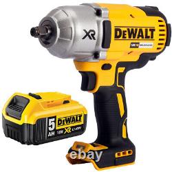 DeWalt DCF899N 18v XR Brushless High Torque Impact Wrench with 1 x 5.0Ah Battery
