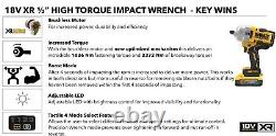 Dewalt 18v DCF961N XR High Torque Impact Wrench 1/2 1626Nm Bare + 5ah Battery