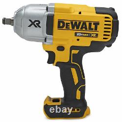 Dewalt 20V MAX XR Brushless 1/2 In Impact Wrench with Hog Ring Anvil Tool Only