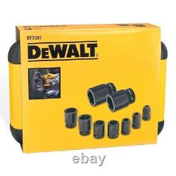 Dewalt DCF880N 18V XR 1/2 Compact Impact Wrench + 9 Piece Socket Set + Case