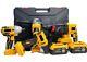 Drill Combo Combi Set. Angle Grinder, Impact Wrench, Sts Hammer Drill, Toolba