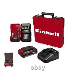 Einhell 18v Twin Pack PXC Combi Drill Metal Chuck + Impact Wrench Driver + Bat