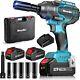 Electric Impact Wrench High Torque 1/2 Brushless Impact Gun With 24.0ah Battery