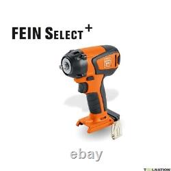 Fein ASCD 18-300 W2 SELECT 18V Brushless Impact Wrench 1/2Body Only 71150664000