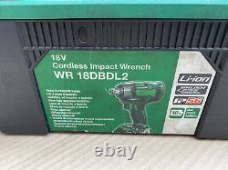 Hitachi WR18DBDL2/JX 18V Brushless Impact Wrench 2x6.0Ah Li-Ion Batteries