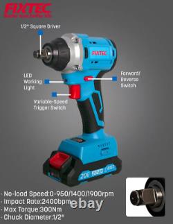 Impact Wrench Cordless Brushless Electric 20V FIXTEC