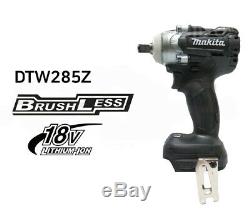 Makita Black DTW285B 18V Cordless Brushless Impact Wrench / Body Only(Bare Tool)