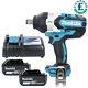 Makita Dtw1001z 18v Brushless Impact Wrench With 2 X 5ah Batteries & Charger