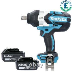 Makita DTW1001Z 18V Brushless Impact Wrench with 2 x 6Ah Batteries