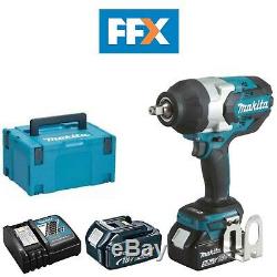Makita DTW1002RTJ 18V 2x5.0Ah Li-ion LXT Brushless 1/2In Impact Wrench Kit