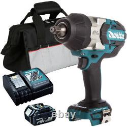 Makita DTW1002Z 18V Brushless Impact Wrench 1 x 5Ah Battery Charger & Excel Bag