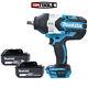 Makita Dtw1002 18v Brushless Impact Wrench With 2 X 6.0ah Batteries
