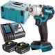Makita Dtw285 18v Brushles Impact Wrench With 2 X 6.0ah Batteries, Charger &